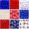 209pcs 4th of July Patriotic Beads & Charms – American Flag, Star Enamel Charms, Red, Blue & Pearl Acrylic Beads for DIY Independence Day Bracelets & Necklaces